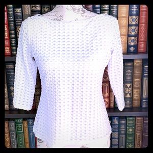 WORTH New York White Waffle Top. Super soft!Sz Med